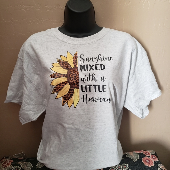 Sunshine Mixed With A Little Hurricane T-Shirt - Picture 3 of 4